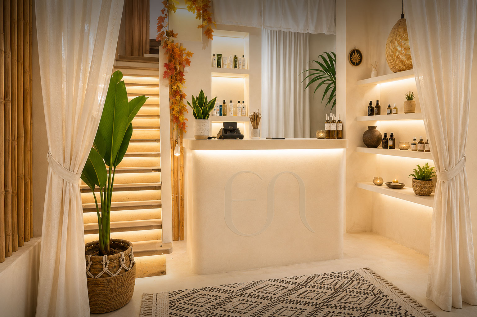Warm reception and entrance at Enyo Thai Massage near Acropolis Metro